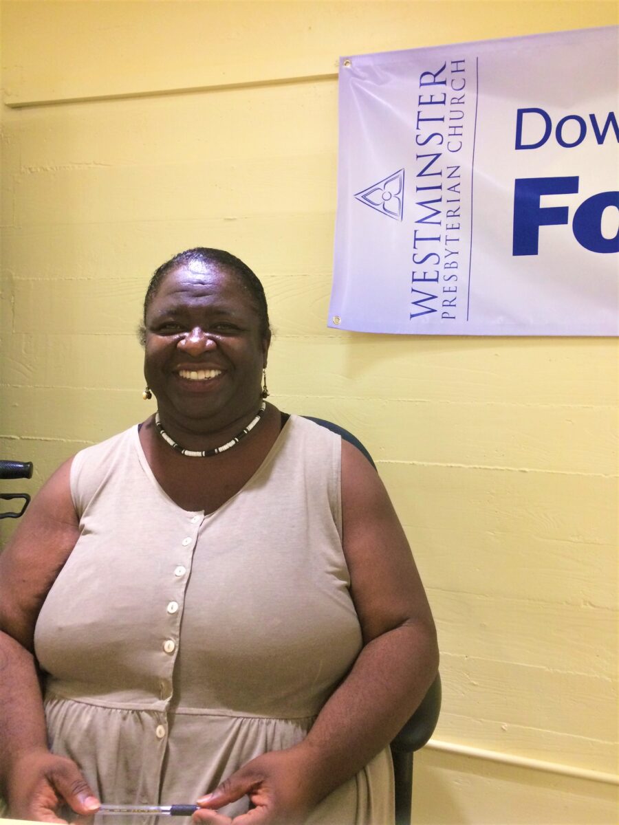 Foster Mother Gives Back to the Downtown Pantry at Westminster
