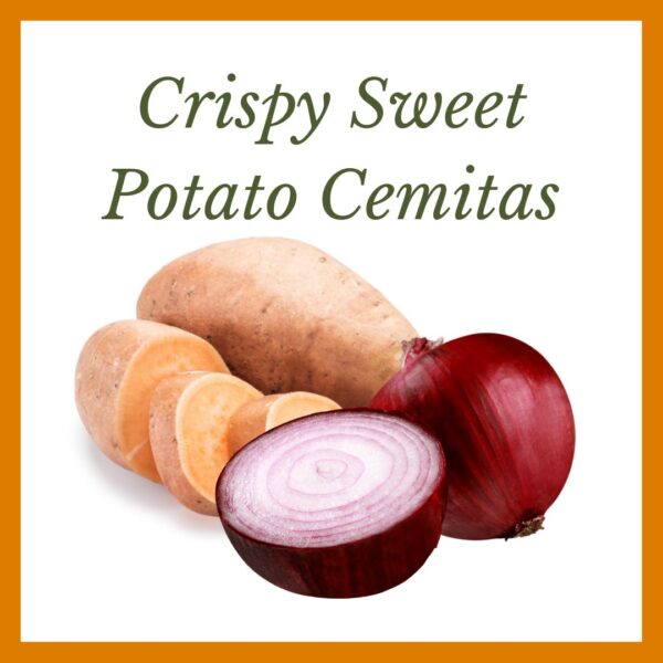 crispy sweet potato cemitas