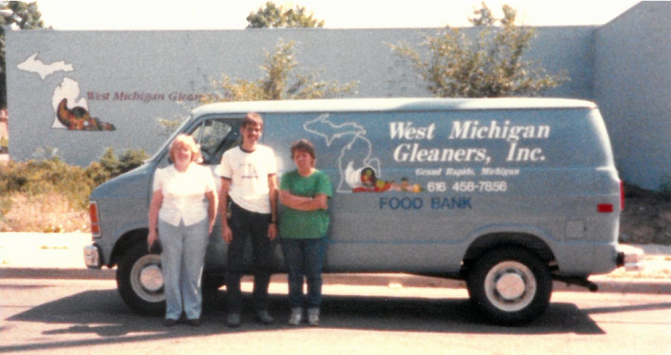 New mode of transportation (early 80s, the food bank's first van)