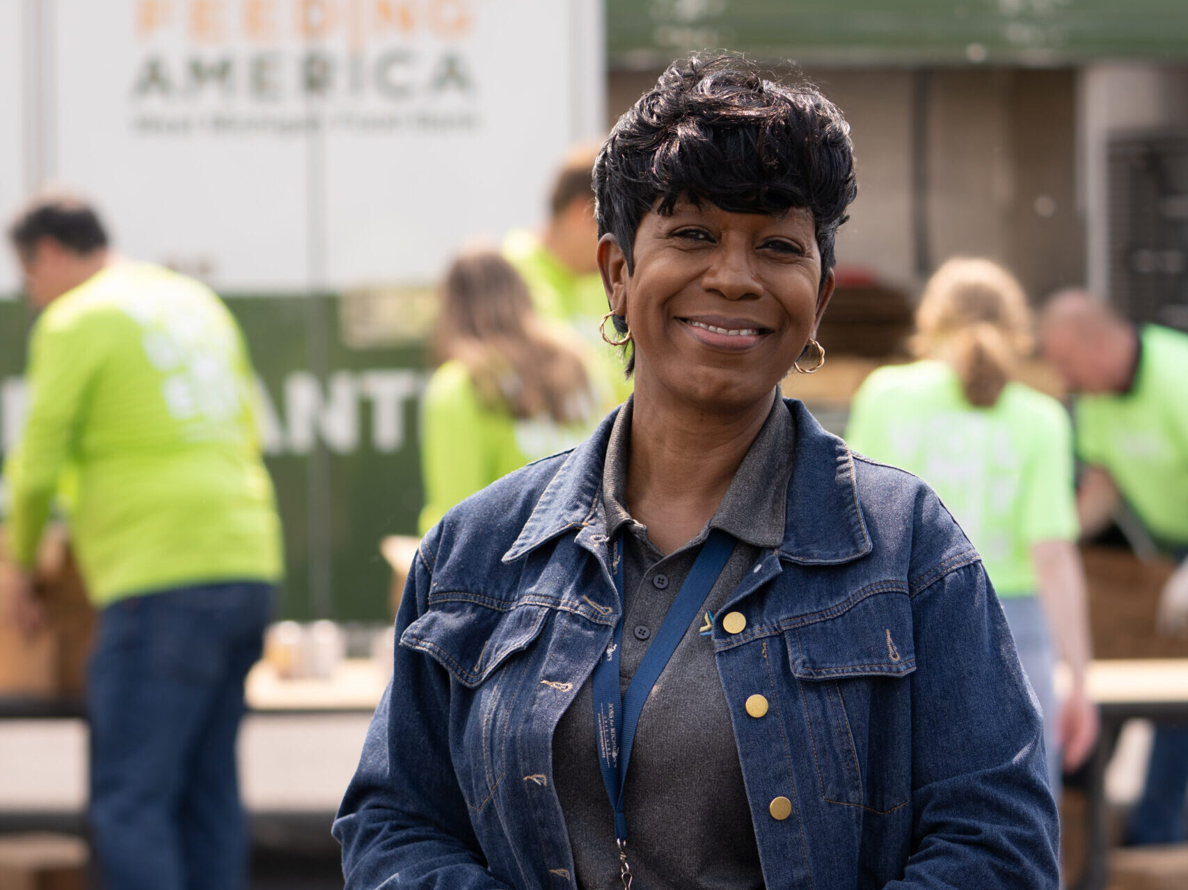 Diane Young Coordinator of the Michigan Works! mobile food pantry in Benton Harbor and business network resource manager at Michigan Works!.